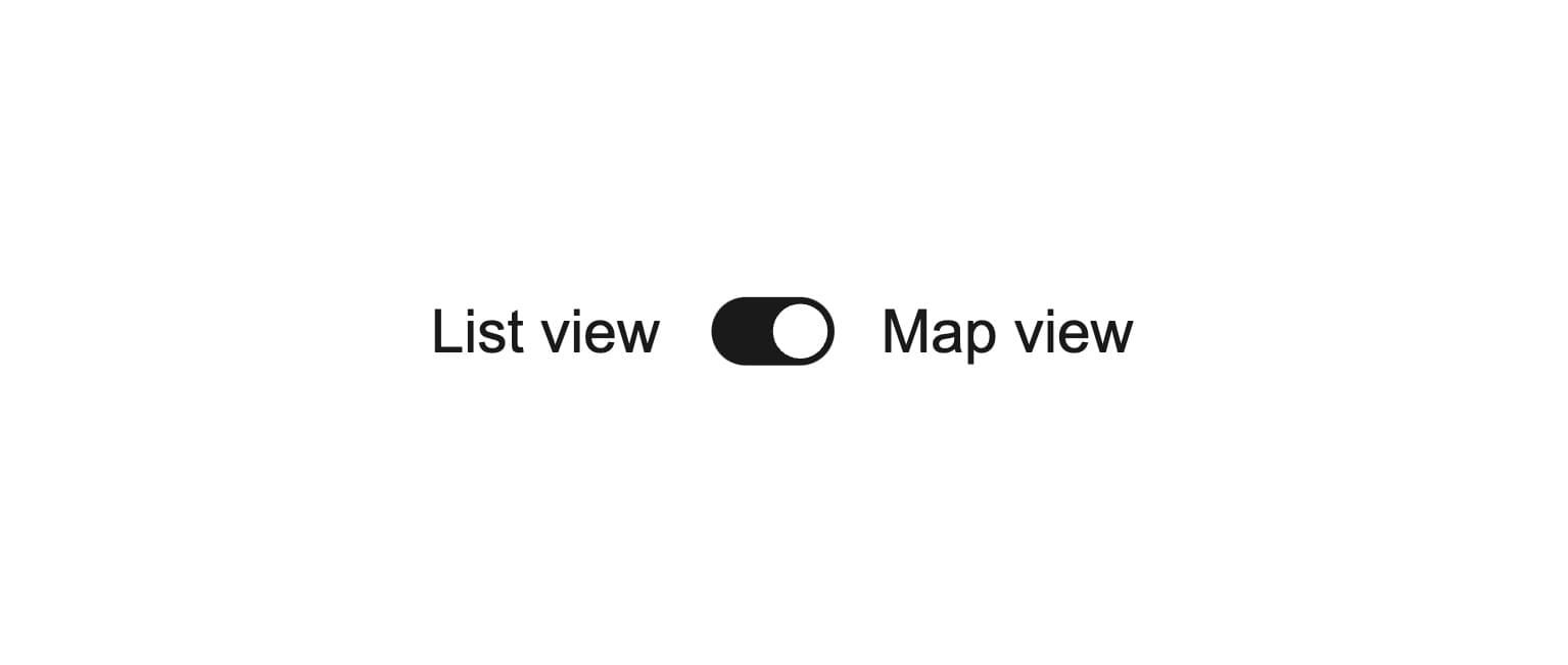 Avoid using switches to toggle between opposing options.